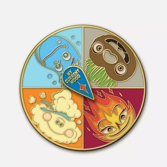 BNIP DISNEY PIXAR “ELEMENTAL” DMI ENAMEL SPINNER PIN/BROOCH 2023 COLLECTIBLE - Picture 2 of 9